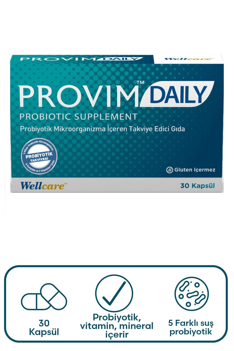 Wellcare Provim Daily Probiyotik 30 Kapsül