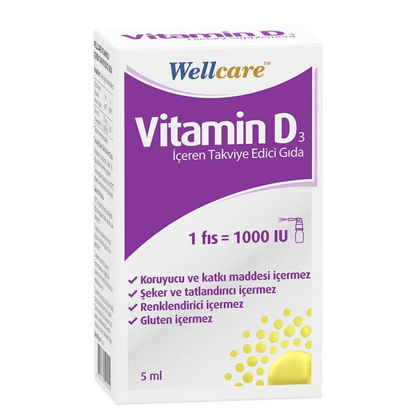 Wellcare Vitamin D3 1000 IU 5 ml