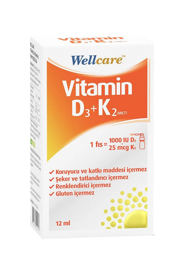 Wellcare Wellcare Vitamin D3 K2 12 ml